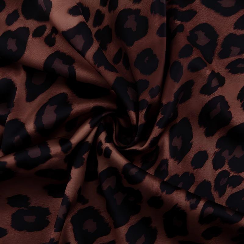 Sexy Kleid mit Leopardenmuster, Rundhalsausschnitt & extra langen Ärmeln für Damen