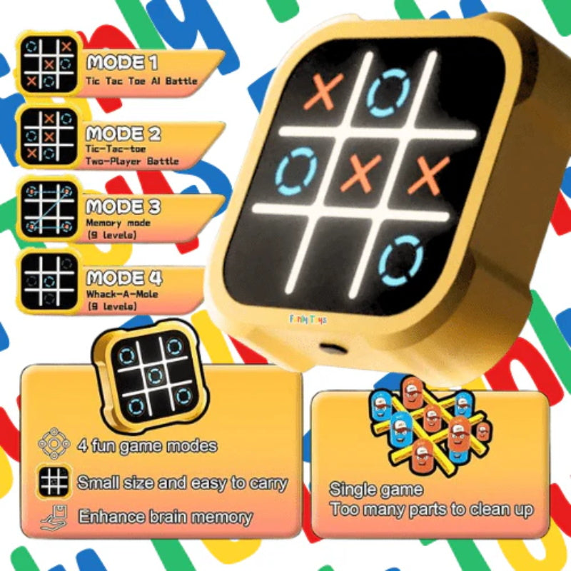 🔥Heißer Verkauf - 50 % RABATT🔥Tragbares Tic-Tac-Toe Puzzlespiel