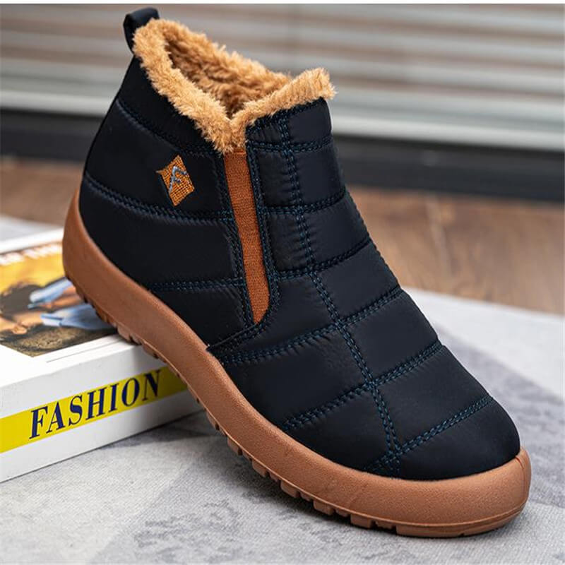 Warme dicke Winterstiefel für Damen mit Kunstfellfutter