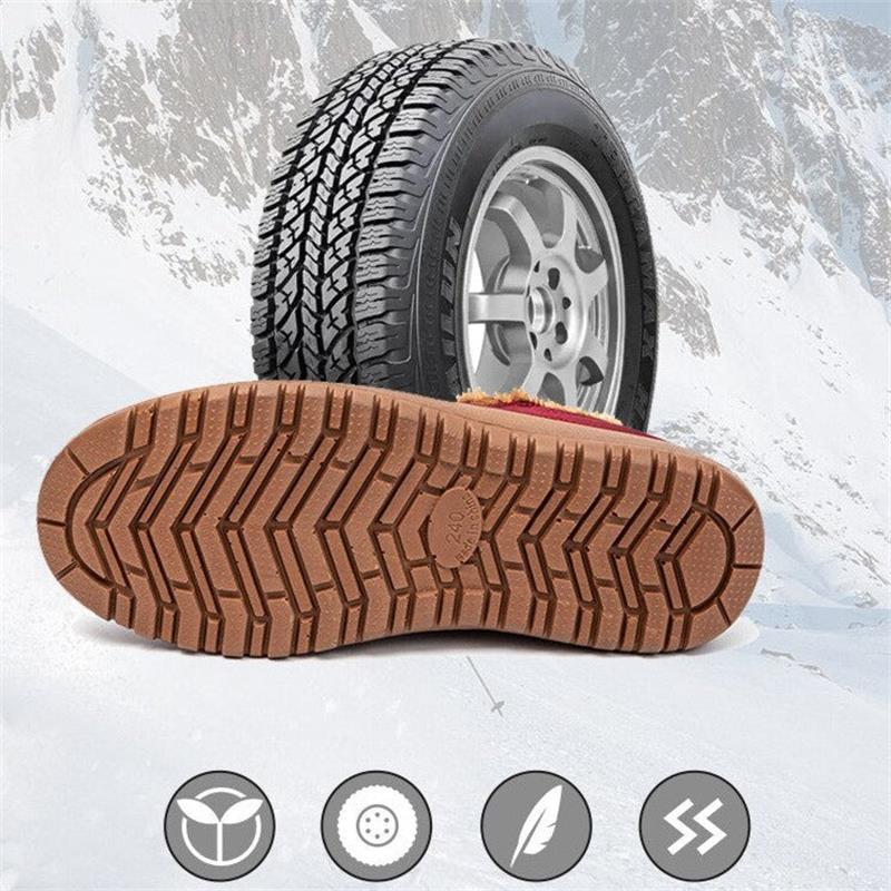 Warme dicke Winterstiefel für Damen mit Kunstfellfutter