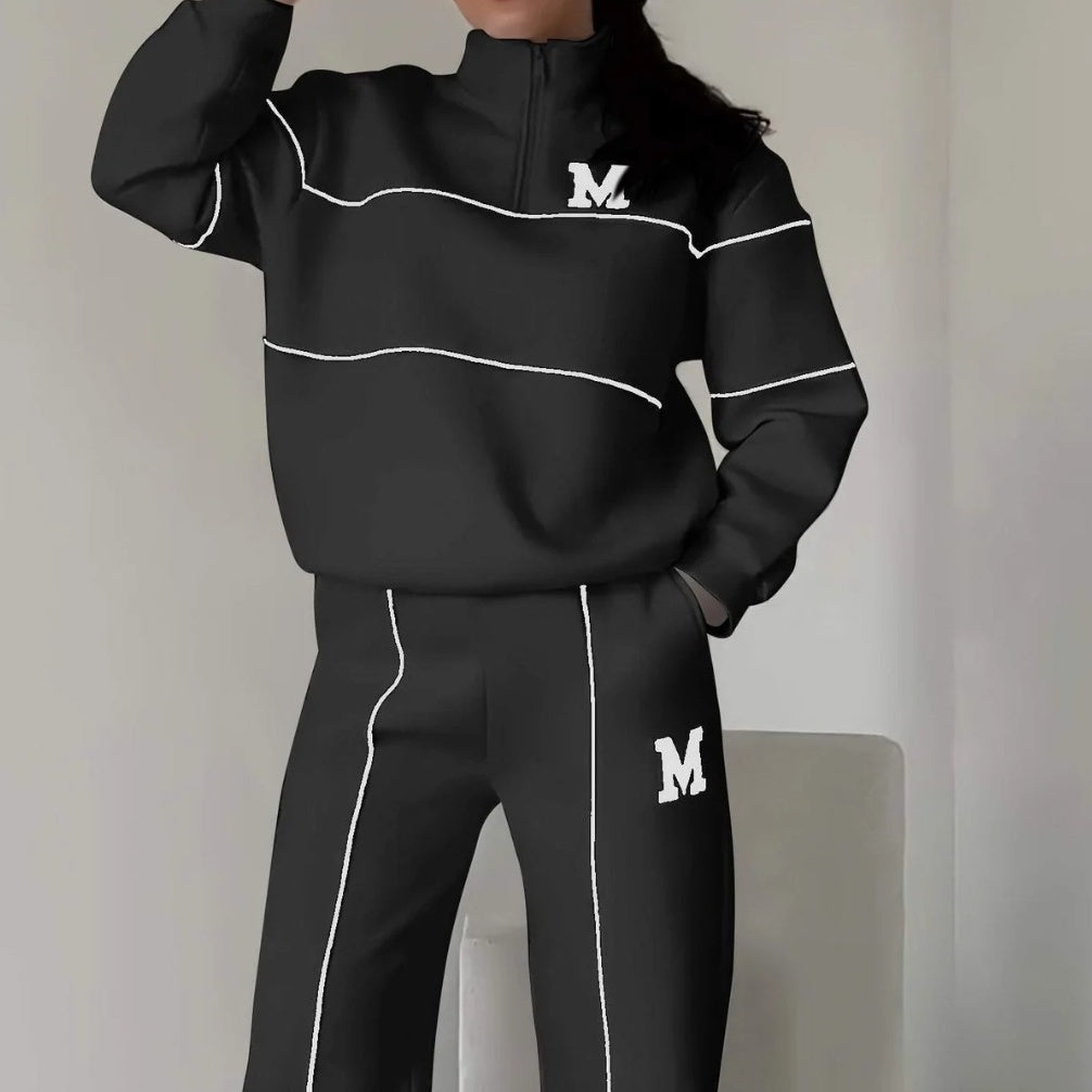 ❤️Räumungsverkauf❤️Lässiges Sweatshirt 2-teiliges Set mit Linie