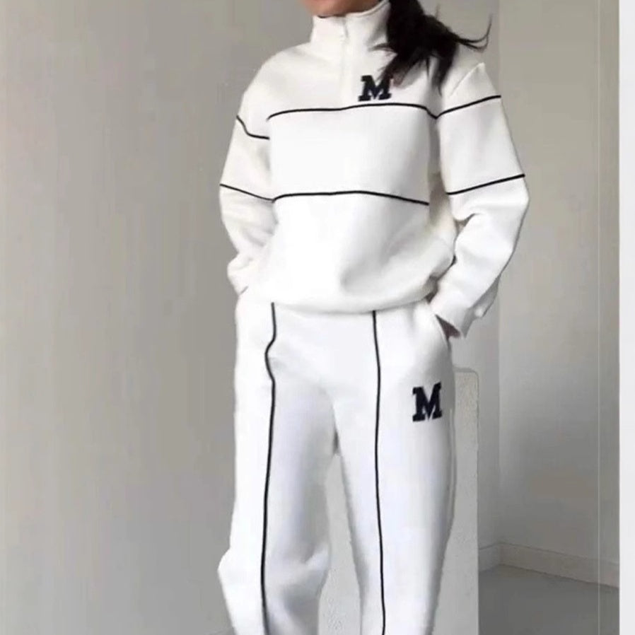 ❤️Räumungsverkauf❤️Lässiges Sweatshirt 2-teiliges Set mit Linie