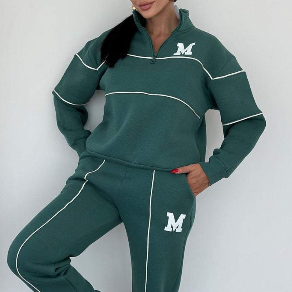 ❤️Räumungsverkauf❤️Lässiges Sweatshirt 2-teiliges Set mit Linie
