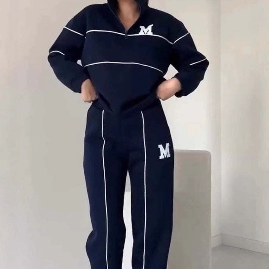 ❤️Räumungsverkauf❤️Lässiges Sweatshirt 2-teiliges Set mit Linie