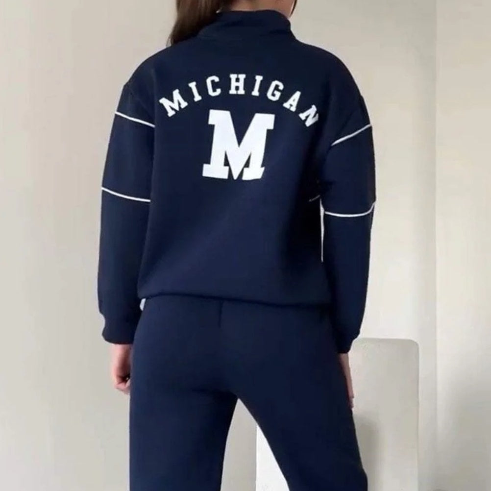 ❤️Räumungsverkauf❤️Lässiges Sweatshirt 2-teiliges Set mit Linie