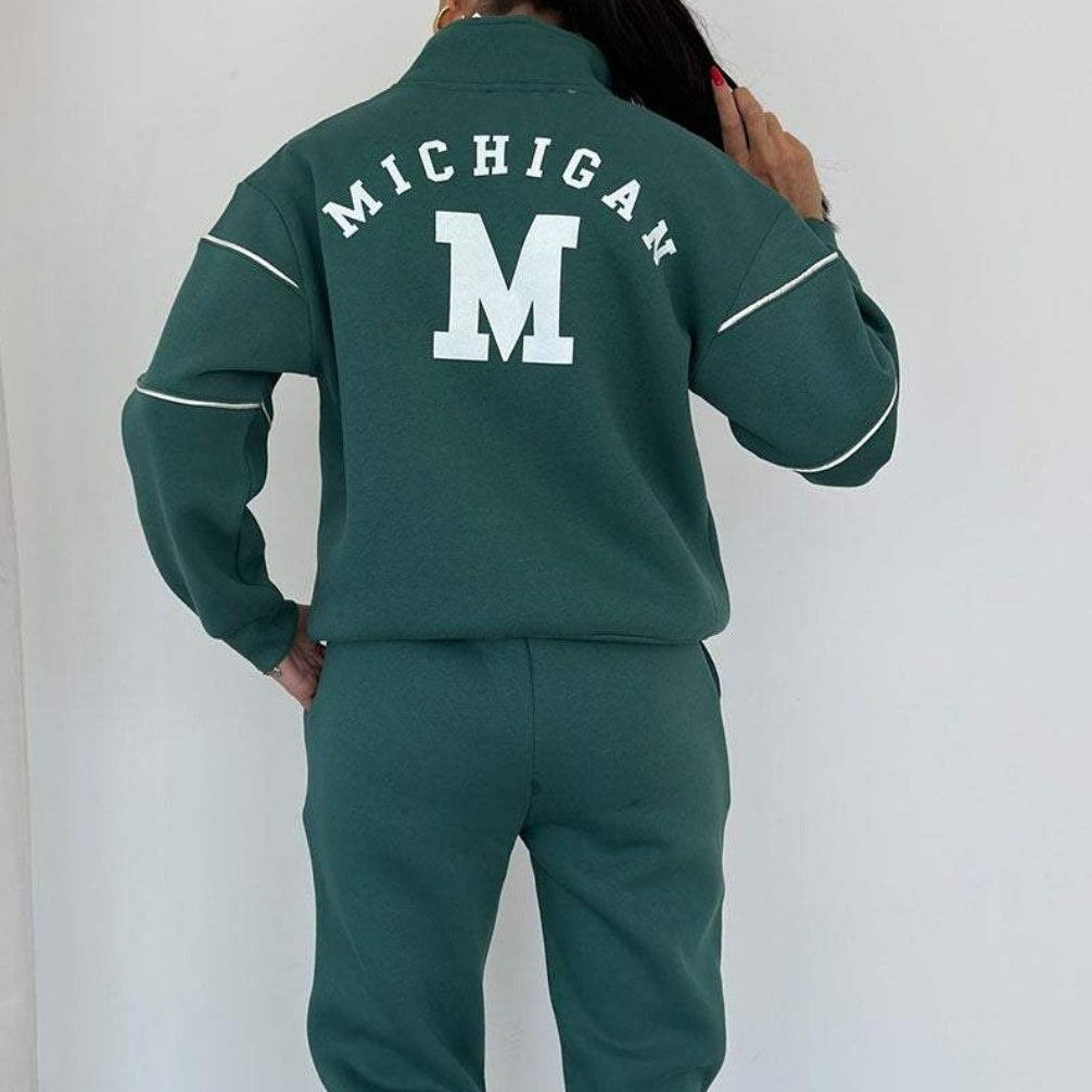 ❤️Räumungsverkauf❤️Lässiges Sweatshirt 2-teiliges Set mit Linie