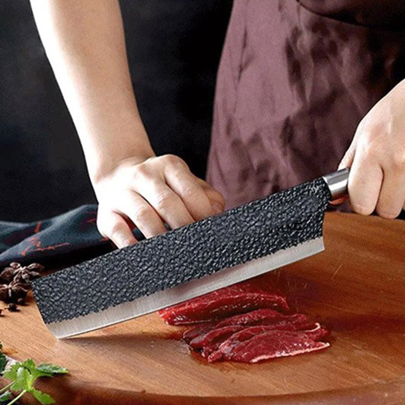 Juego de cuchillos de cocina profesional hecho de acero inoxidable