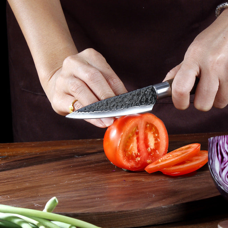 Juego de cuchillos de cocina profesional hecho de acero inoxidable