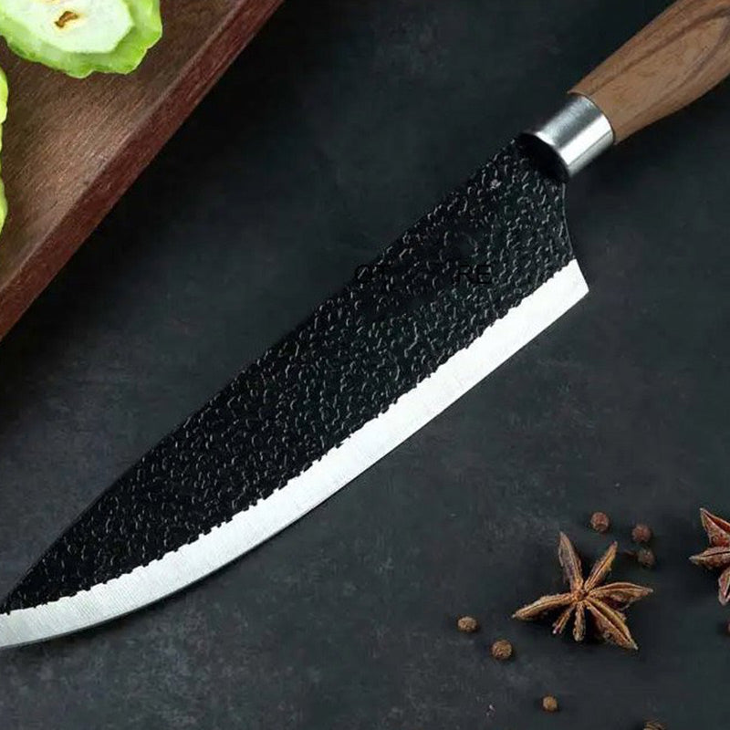 Juego de cuchillos de cocina profesional hecho de acero inoxidable