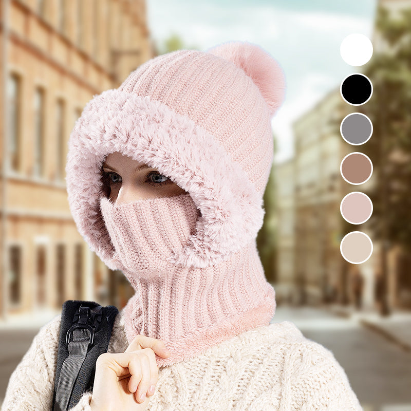🔥La venta del Black Friday termina pronto🔥Bufanda y gorro de punto de una pieza para mujer, de invierno