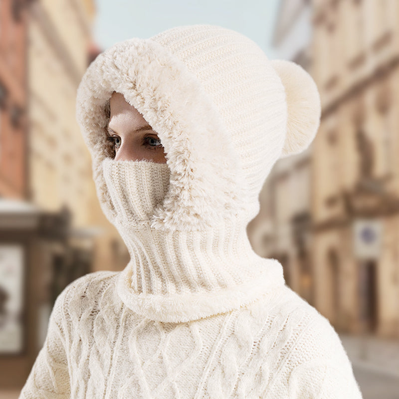 🔥La venta del Black Friday termina pronto🔥Bufanda y gorro de punto de una pieza para mujer, de invierno