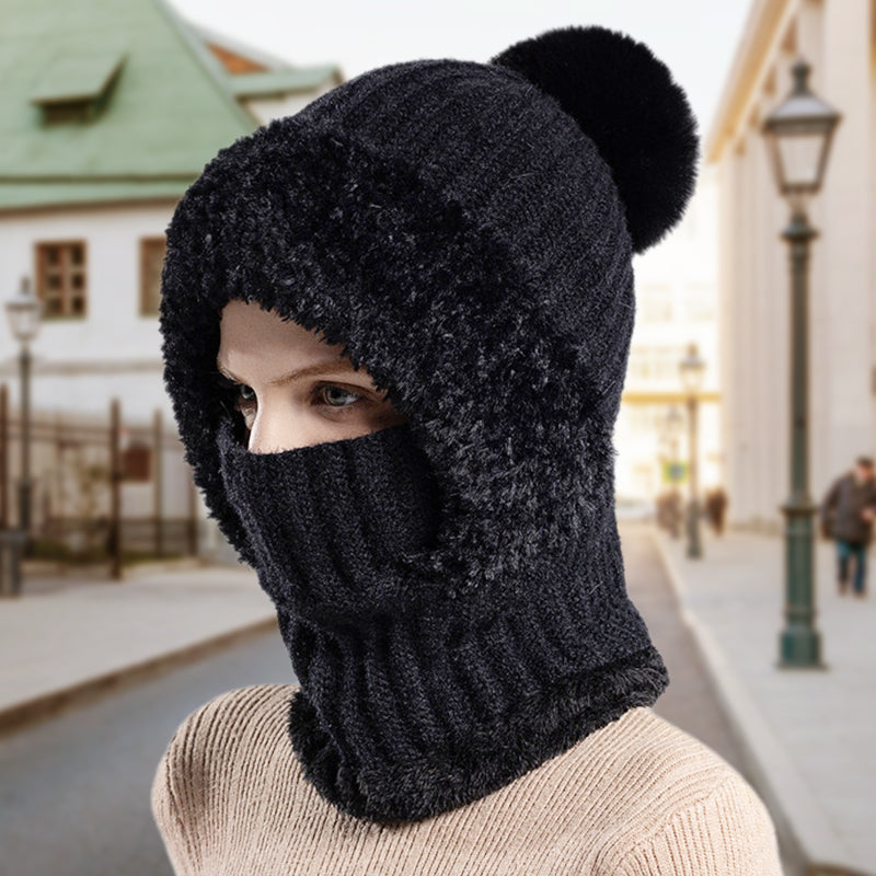 🔥La venta del Black Friday termina pronto🔥Bufanda y gorro de punto de una pieza para mujer, de invierno