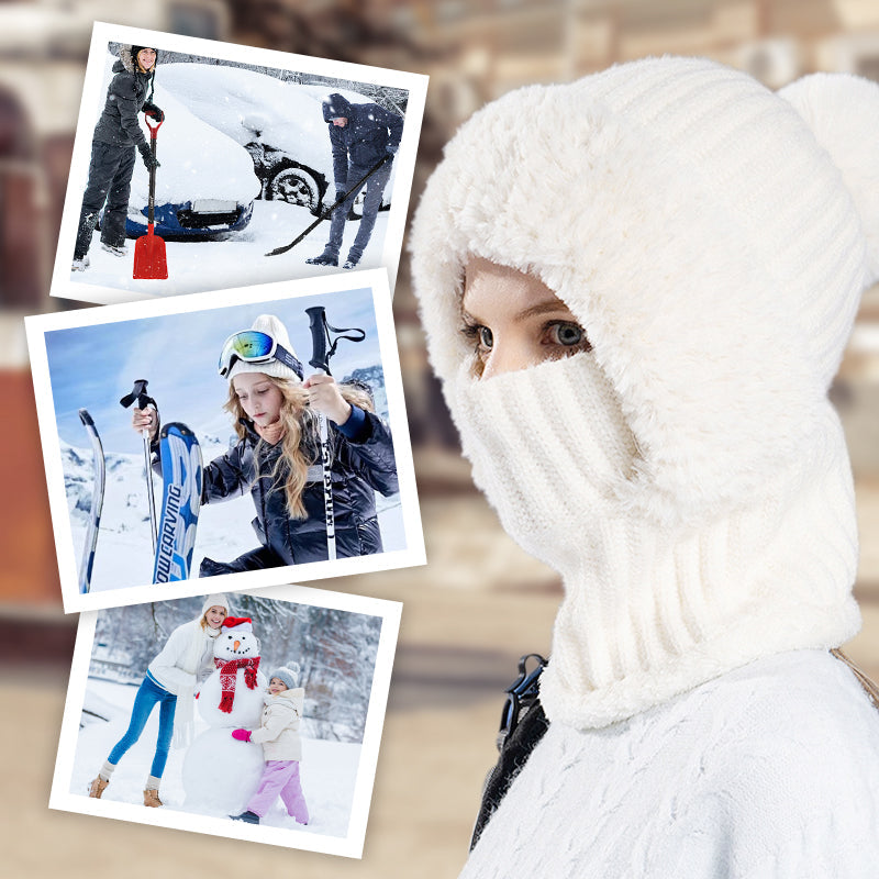 🔥La venta del Black Friday termina pronto🔥Bufanda y gorro de punto de una pieza para mujer, de invierno