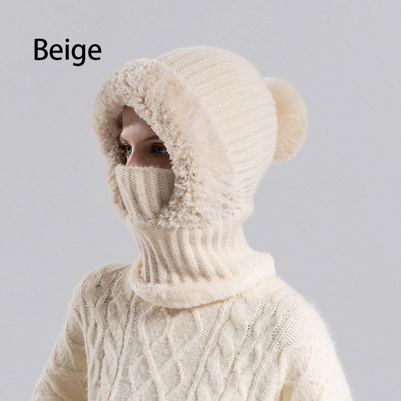 🔥La venta del Black Friday termina pronto🔥Bufanda y gorro de punto de una pieza para mujer, de invierno