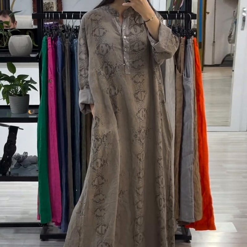 Oversized Maxi-Hemdkleid