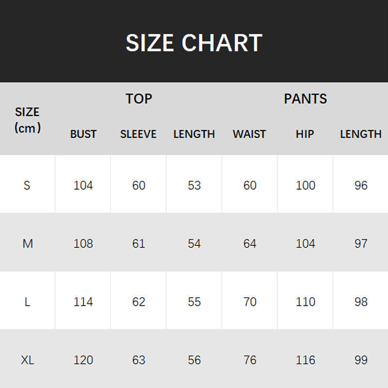 Tops y pantalones a rayas para mujeres.