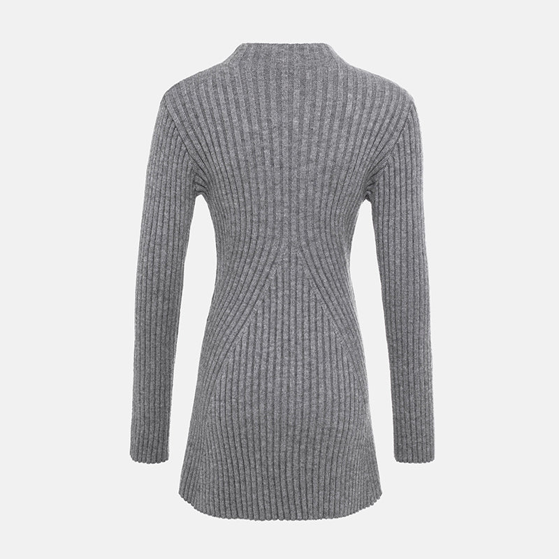 Mini vestido de línea A para mujeres de costilla