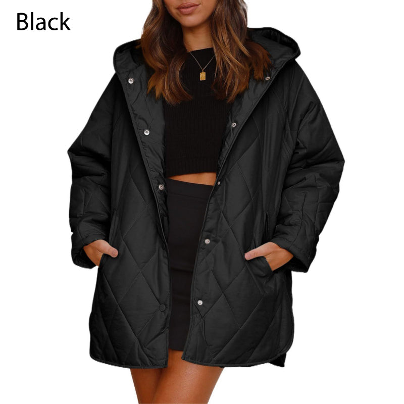 50% de descuento🔥 Chaqueta acolchada ligera y moderna con capucha para mujer en invierno.