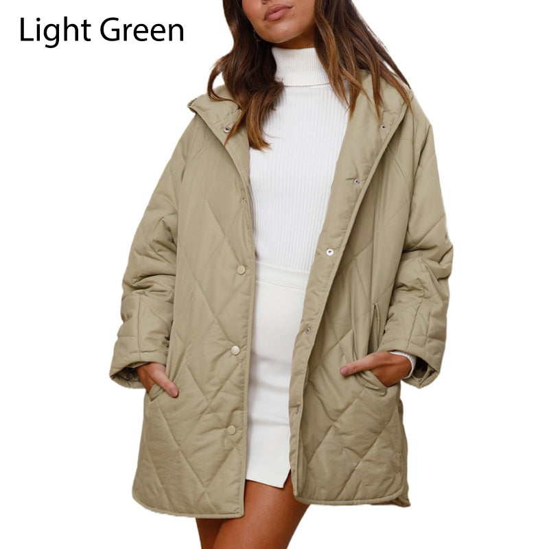 50% de descuento🔥 Chaqueta acolchada ligera y moderna con capucha para mujer en invierno.