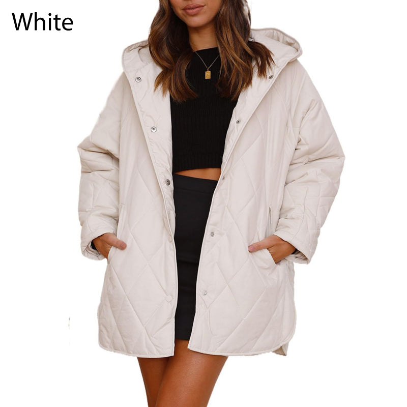 50% de descuento🔥 Chaqueta acolchada ligera y moderna con capucha para mujer en invierno.