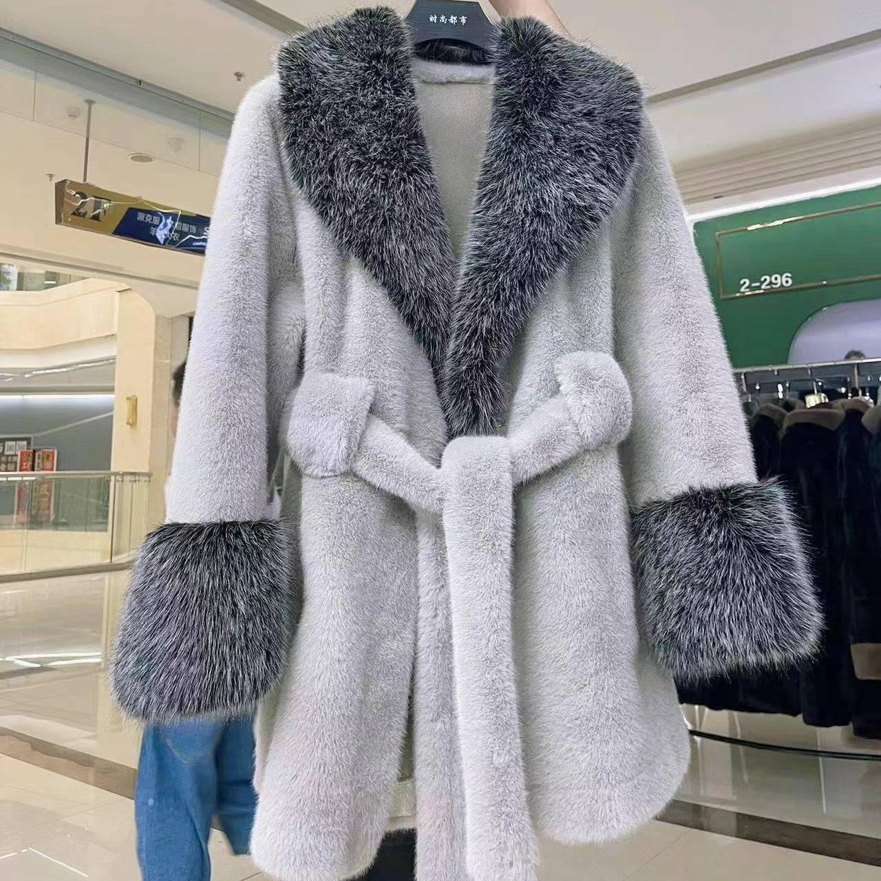 ❄️Winter Specials❄️ Künstliches Nerzfell Warmer Mantel 📦Freie Lieferung📦