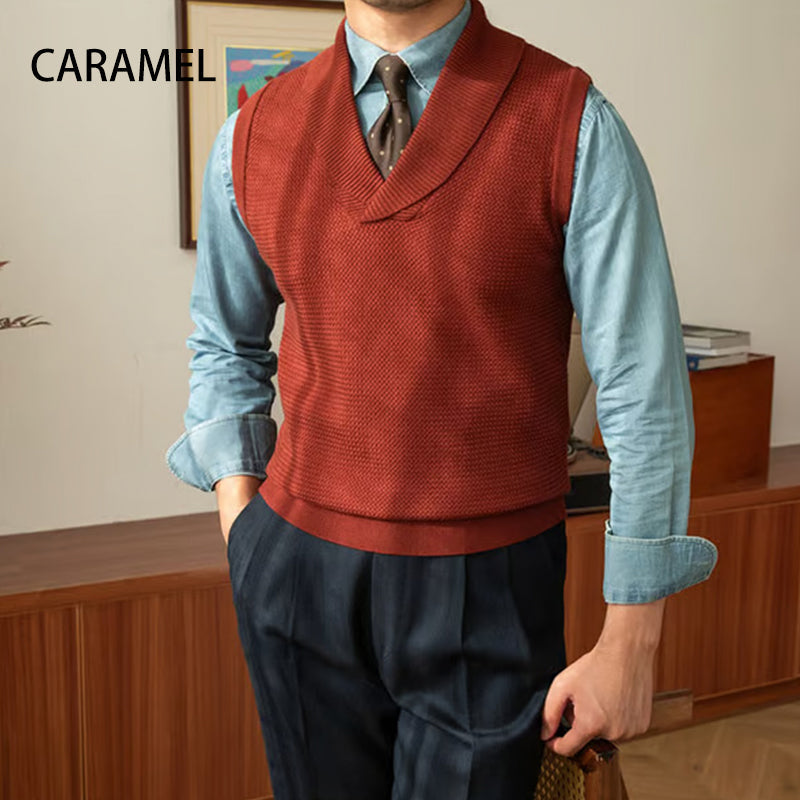 🎅Weihnachtsverkauf - 50% RABATT🎅 Elegante Strickweste im Slim Fit für Herren