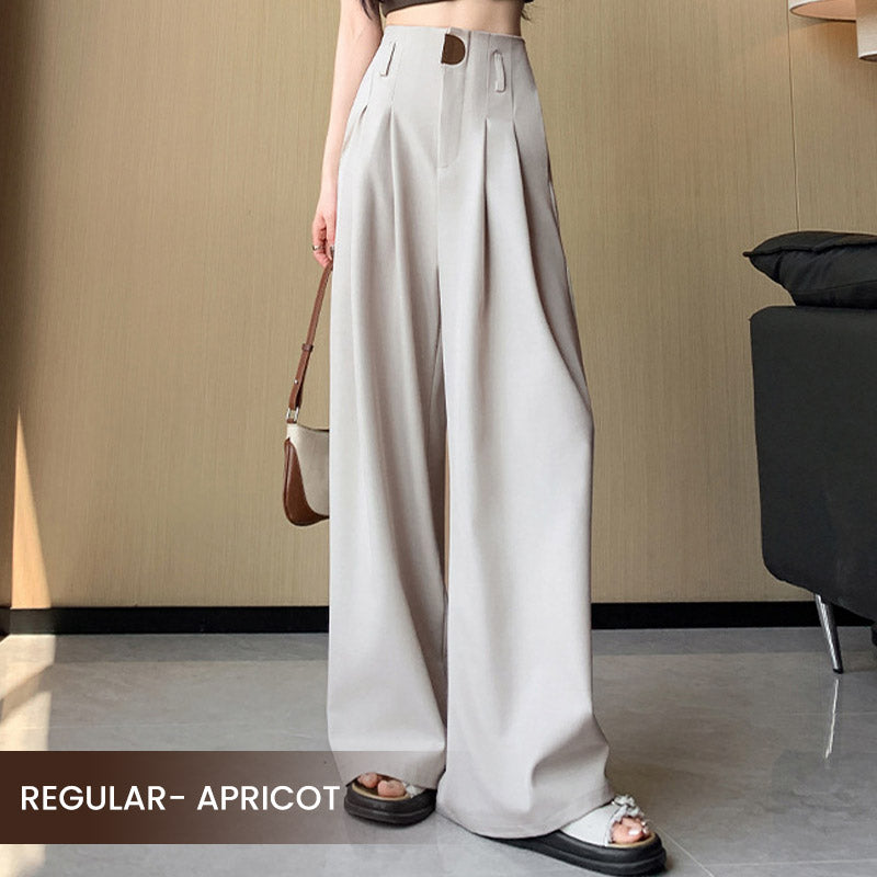 🔥Nuevos lanzamientos en preventa 2025🍃Pantalones de traje de pierna ancha y cintura alta para mujer