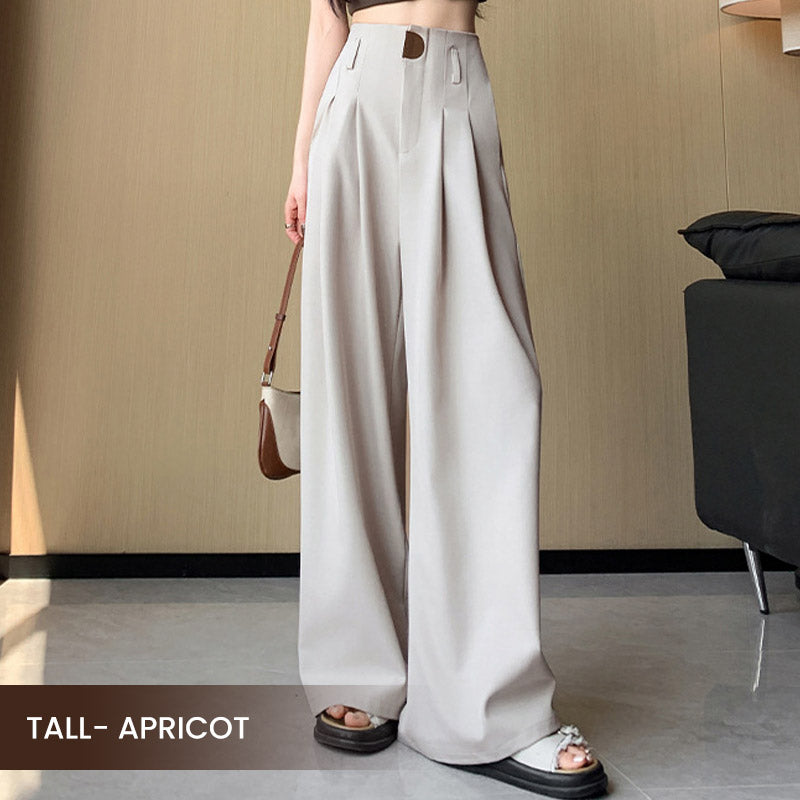 🔥Nuevos lanzamientos en preventa 2025🍃Pantalones de traje de pierna ancha y cintura alta para mujer