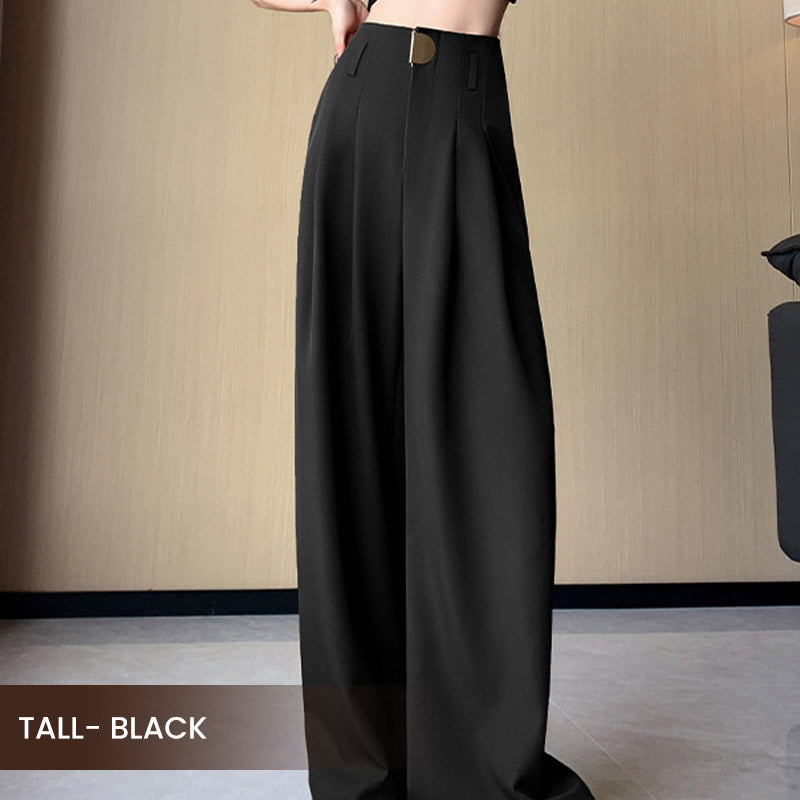 🔥Nuevos lanzamientos en preventa 2025🍃Pantalones de traje de pierna ancha y cintura alta para mujer
