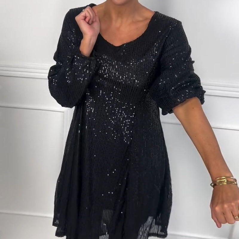 💕¿Qué me pongo mañana?💕Vestido negro de lentejuelas