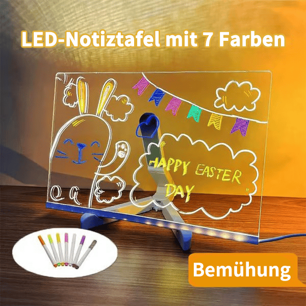 🎄Weihnachtsaktion 🎁Kreatives wiederbeschreibbares Acryl-LED-Nachrichtenschild