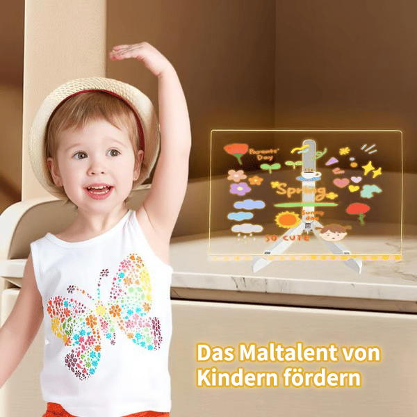 🎄Weihnachtsaktion 🎁Kreatives wiederbeschreibbares Acryl-LED-Nachrichtenschild