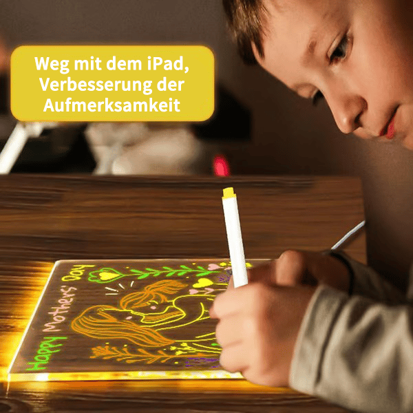 🎄Weihnachtsaktion 🎁Kreatives wiederbeschreibbares Acryl-LED-Nachrichtenschild