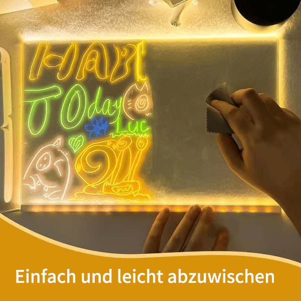 🎄Weihnachtsaktion 🎁Kreatives wiederbeschreibbares Acryl-LED-Nachrichtenschild