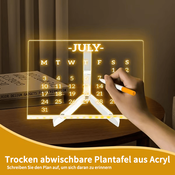 🎄Weihnachtsaktion 🎁Kreatives wiederbeschreibbares Acryl-LED-Nachrichtenschild
