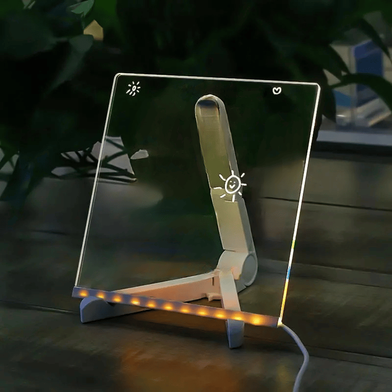 🎄Weihnachtsaktion 🎁Kreatives wiederbeschreibbares Acryl-LED-Nachrichtenschild
