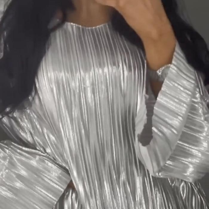 Vestido mercerificado brillante de alta calidad para mujeres