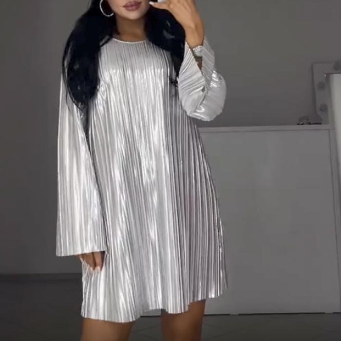Vestido mercerificado brillante de alta calidad para mujeres