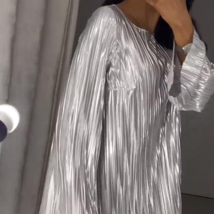 Vestido mercerificado brillante de alta calidad para mujeres