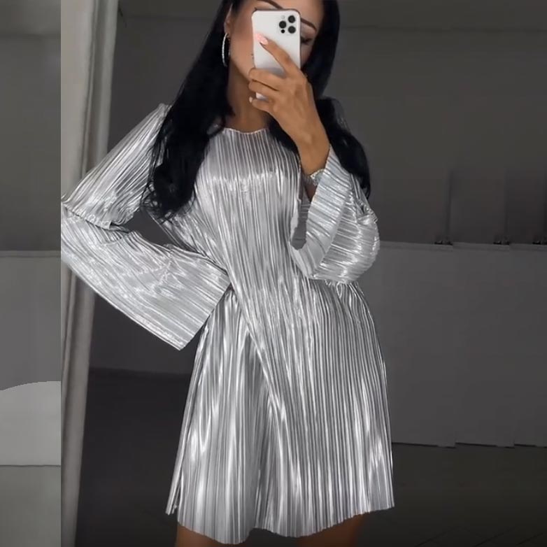 Vestido mercerificado brillante de alta calidad para mujeres