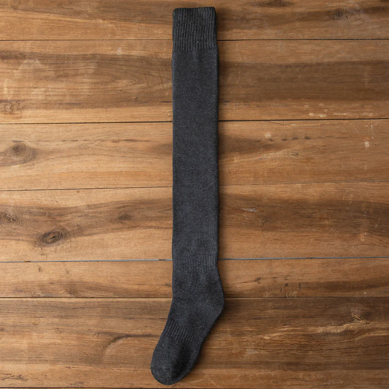 Plüsch verdickte Über-die-Knie-Thermalsocken