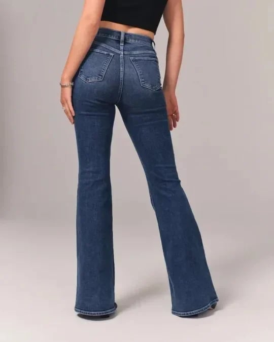 ⭐ Ropa de mujer 2025 ⭐ -30% de descuento + envío gratis🎊🎅 Pantalones acampanados elásticos de cintura ultraalta