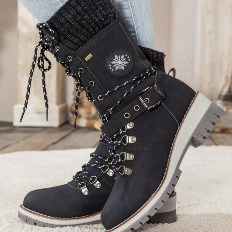 ❄️Winterschlussverkauf 77% RABATT🎁Wasserdichte Knie-Schneestiefel für Damen