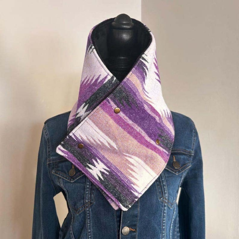 Bedruckter Damen-Schlauchschal mit Knopf