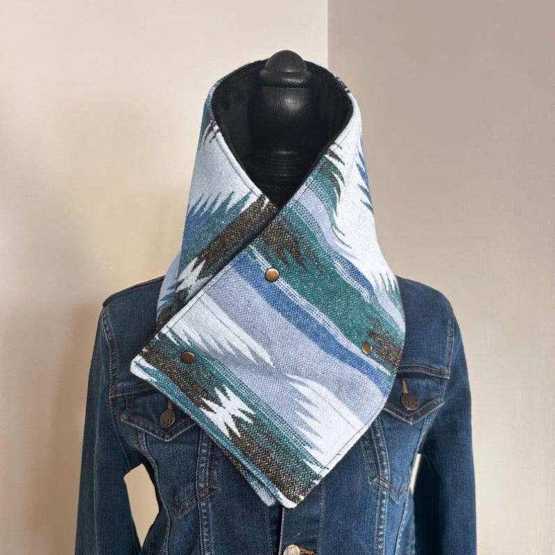 Bedruckter Damen-Schlauchschal mit Knopf