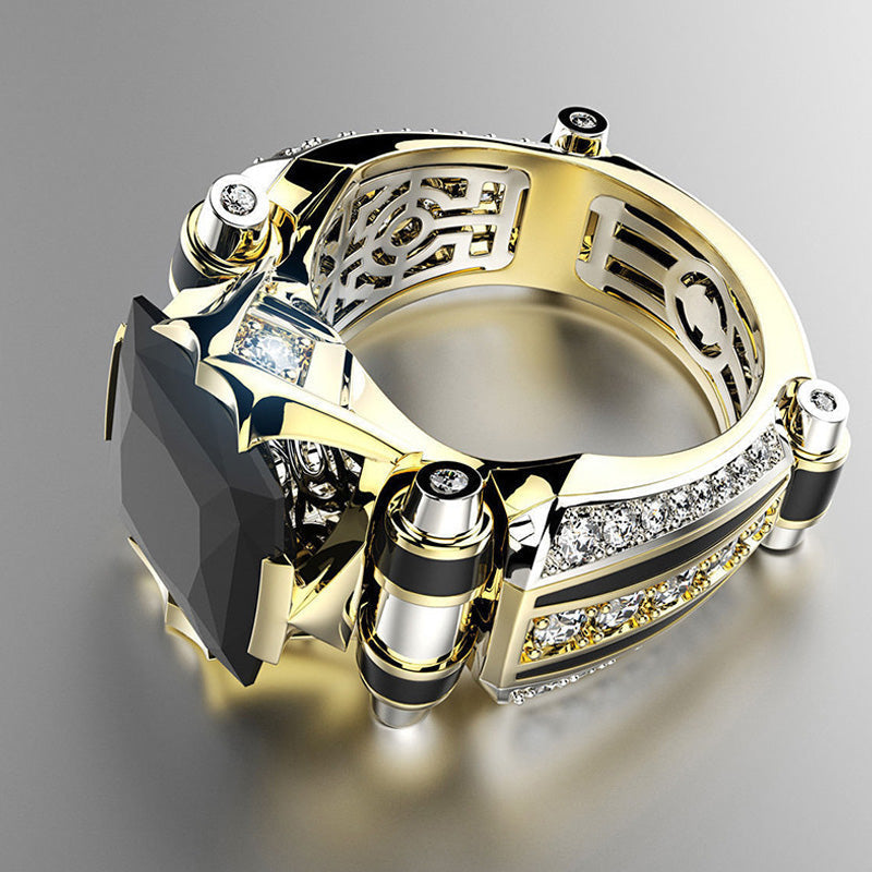 💕 Valentinstags-Special - 50% Rabatt 💕 Robuster Vintage-Ring mit breitem Zirkonia