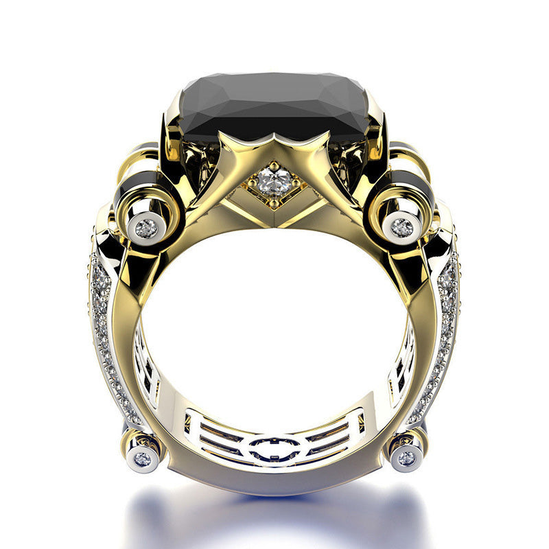 💕 Valentinstags-Special - 50% Rabatt 💕 Robuster Vintage-Ring mit breitem Zirkonia