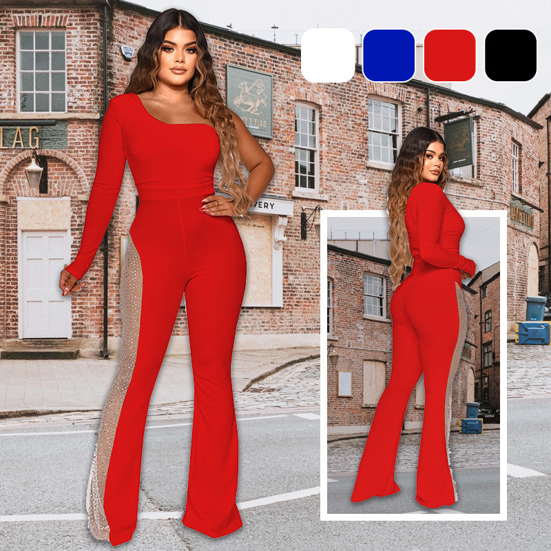 Sexy Bodycon en general con diamantes de imitación