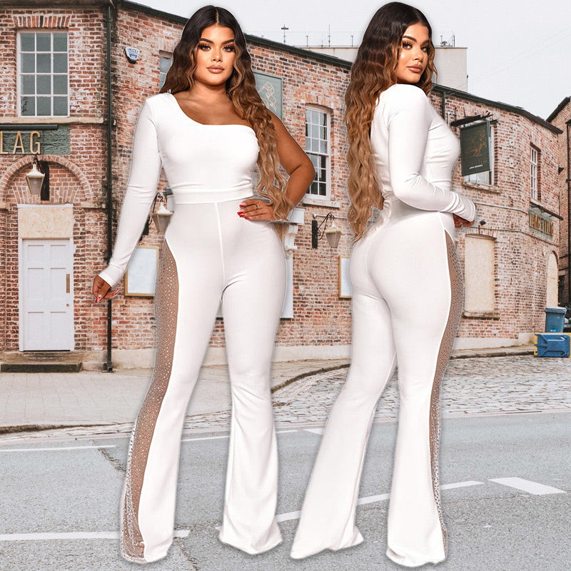 Sexy Bodycon en general con diamantes de imitación