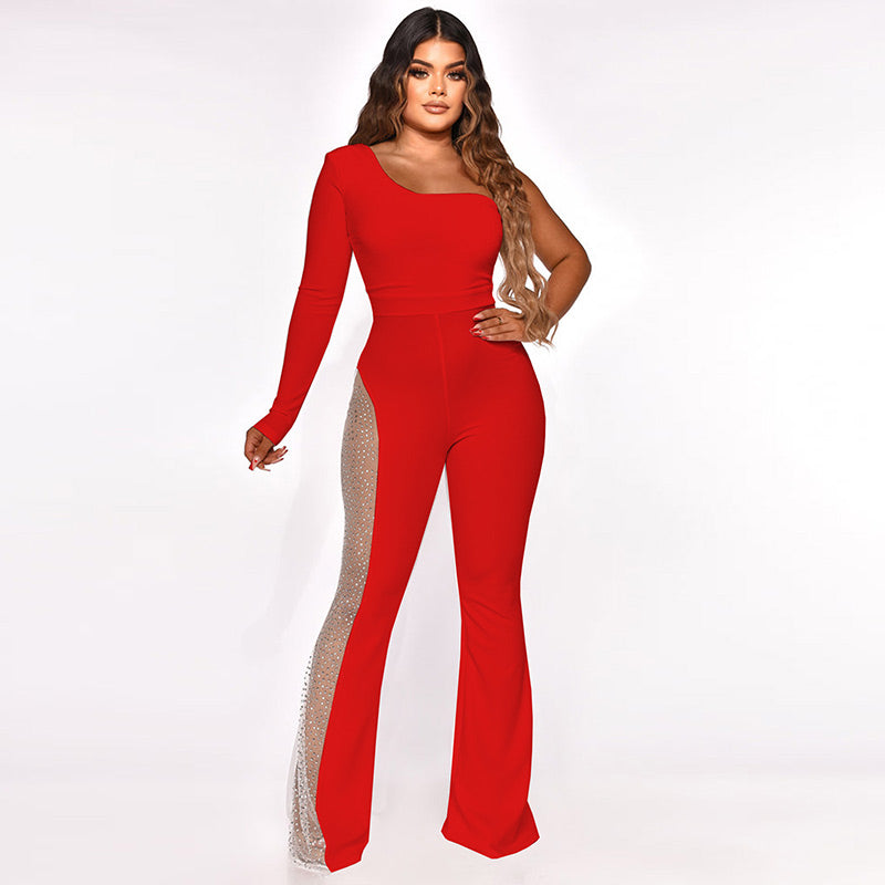 Sexy Bodycon en general con diamantes de imitación